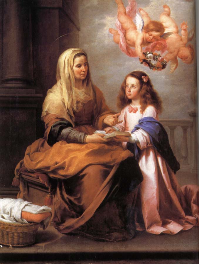 St Anne and the small Virgin Mary